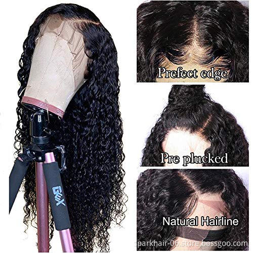Cheap Wholesale human hair Wig Brazilian Virgin Human Hair Transparent Lace Frontal Closure Wig For Women